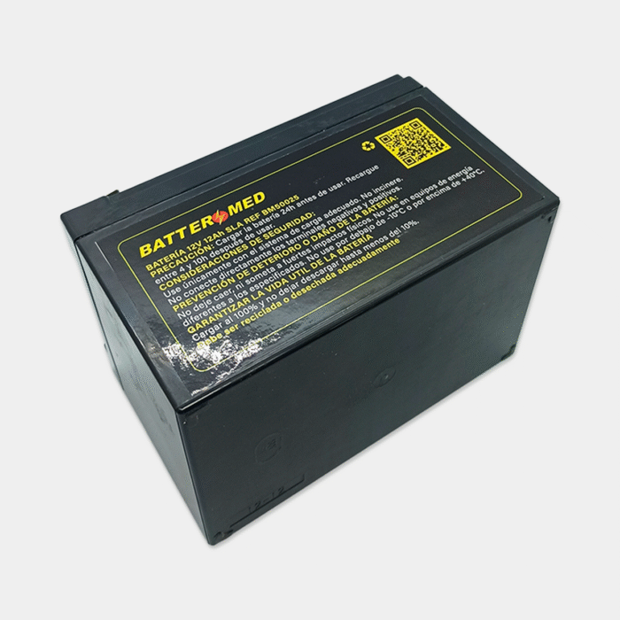 Batería 12V 12Ah, SLA vista diagonal