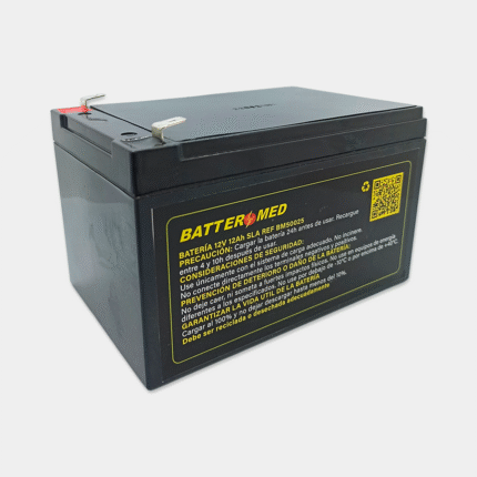 Batería 12V 12Ah, SLA vista lateral