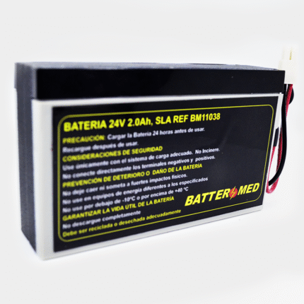 Batería Para Burdick 24V 2.0Ah SLA. Ref BM11038 vista diagonal