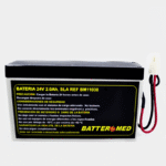 Batería Para Burdick 24V 2.0Ah SLA. Ref BM11038 vista frontal