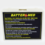 Batería Para GE 12V 3000mAh Ni-MH. Ref BM31030 vista frontal