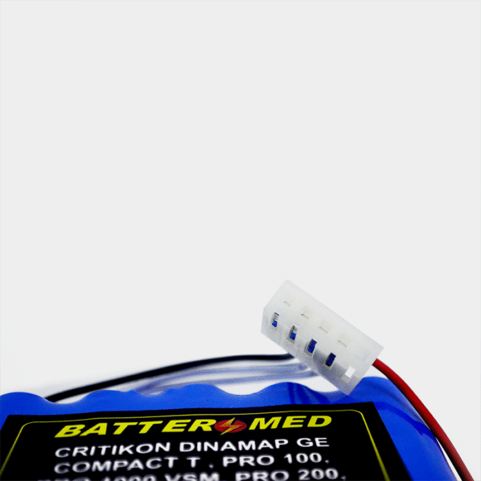 Batería Para GE 12V 7600mAh Ni-MH. Ref BM35106-I vista conector