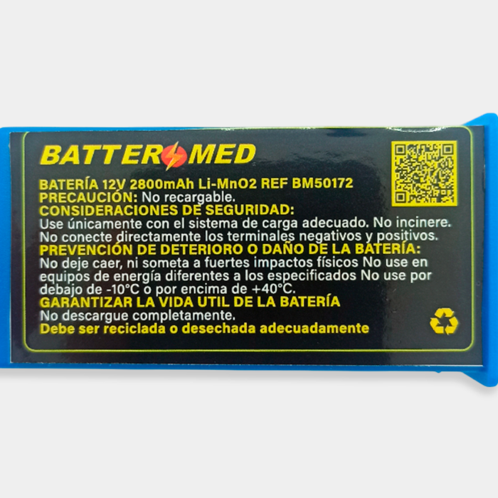 Batería Para Schiller Fred Easy12V 2800mAh especificacioness