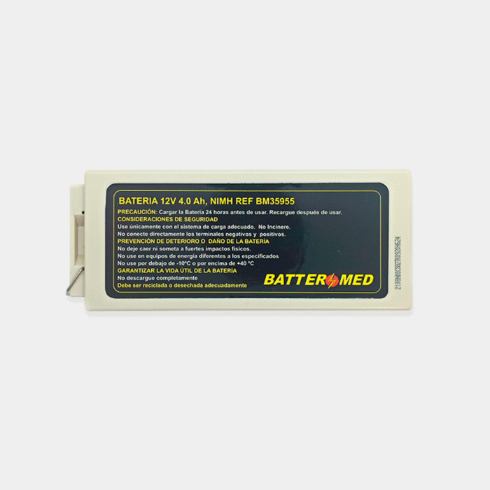 Batería Welch Allyn 12V 4.0Ah Ni-MH. Ref BM35955 vista frontal