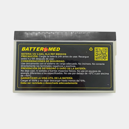 Bateria para Baxter 12V 2.0Ah vista frontal