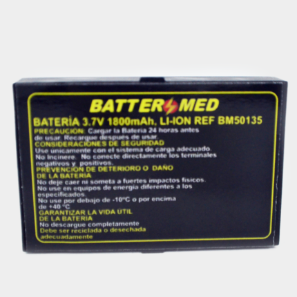 Batería para Biolight 3.7V 1800mAh vista frontal