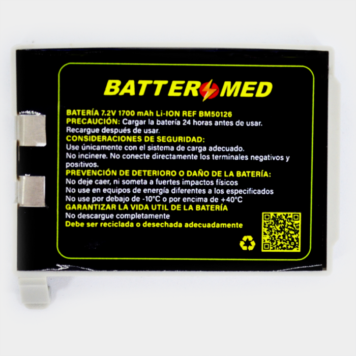 Batería para Bodyguard 7.2V 1700mAh vista frontal