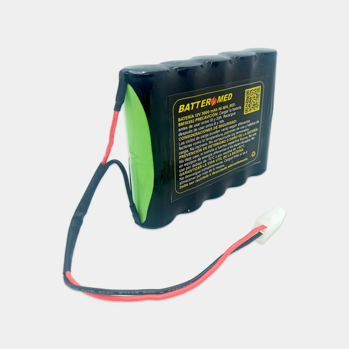 Bateria para Burdick 12V 3000mAh vista lateral