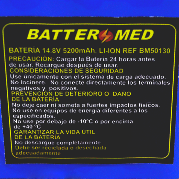 Batería para Comen 14.8V 5200mAh vista especificaciones