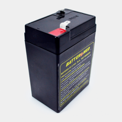 Bateria para Criticare 6V 4.5Ah, SLA. Ref BM00209 vista diagonal