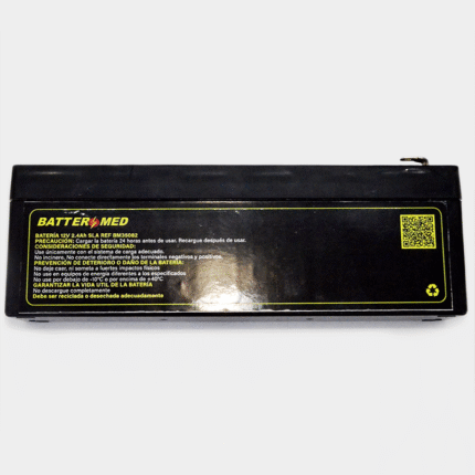 Bateria para Datex Ohmeda 12V 2.4Ah vista frontal