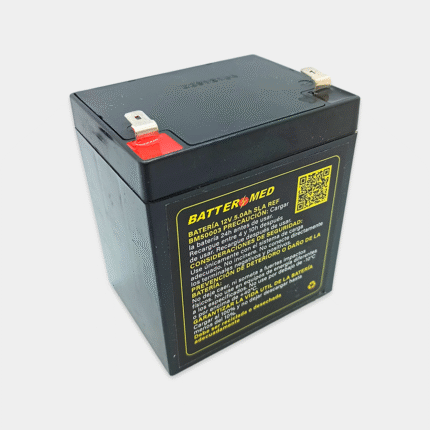 Bateria para Datex-Ohmeda 12V 5,0Ah vista lateral izquierda