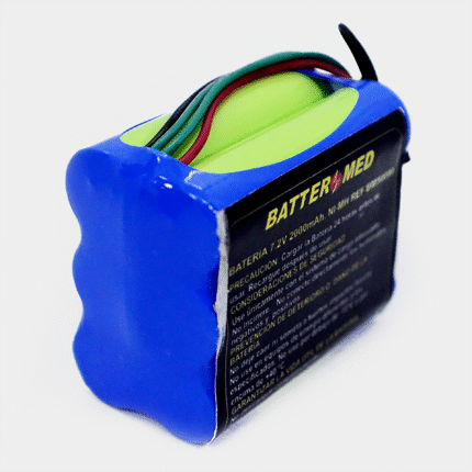 Bateria para Drager 7.2V 2000mAh Ni-MH. Ref BM50099 vista diagonal