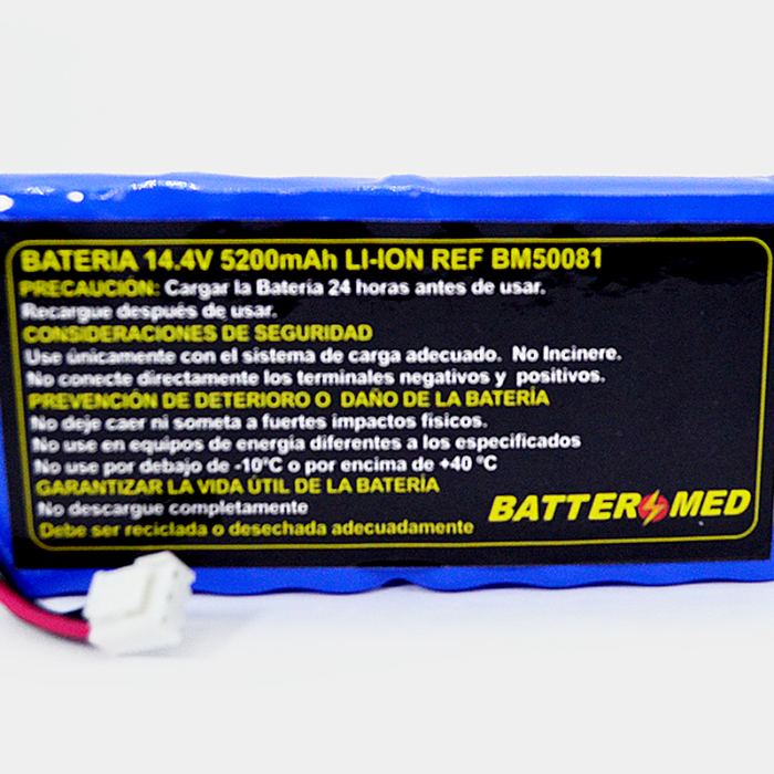Batería para Edan 14.4V 5200mAh vistaespecificaciones