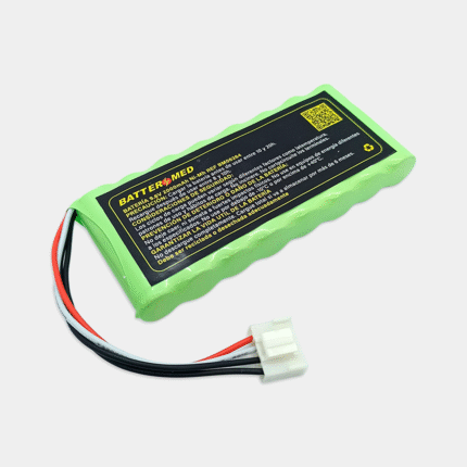 Bateria para Fukuda 9.6V 2000mAh NIMH vista diagonal izquierda