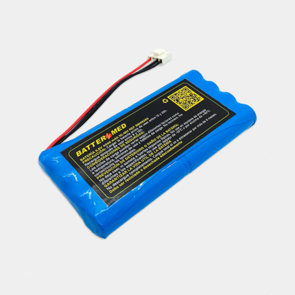 Bateria para Fukuda 9.6V 4.0Ah vista diagonal izquierda