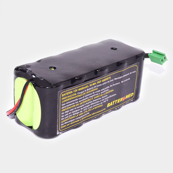 Bateria para GE 12V 4000mAh Ni-MH. Ref BM50076 vista diagonal