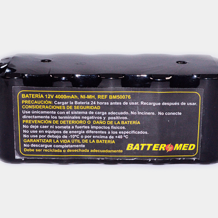 Bateria para GE 12V 4000mAh Ni-MH. Ref BM50076 vista especificaciones