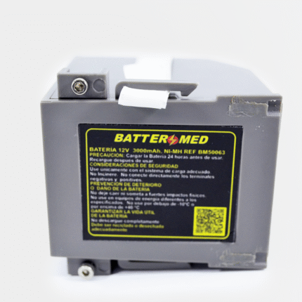 Batería para Innomed Medical 12V 3.0Ah, Ni-MH vista frontal