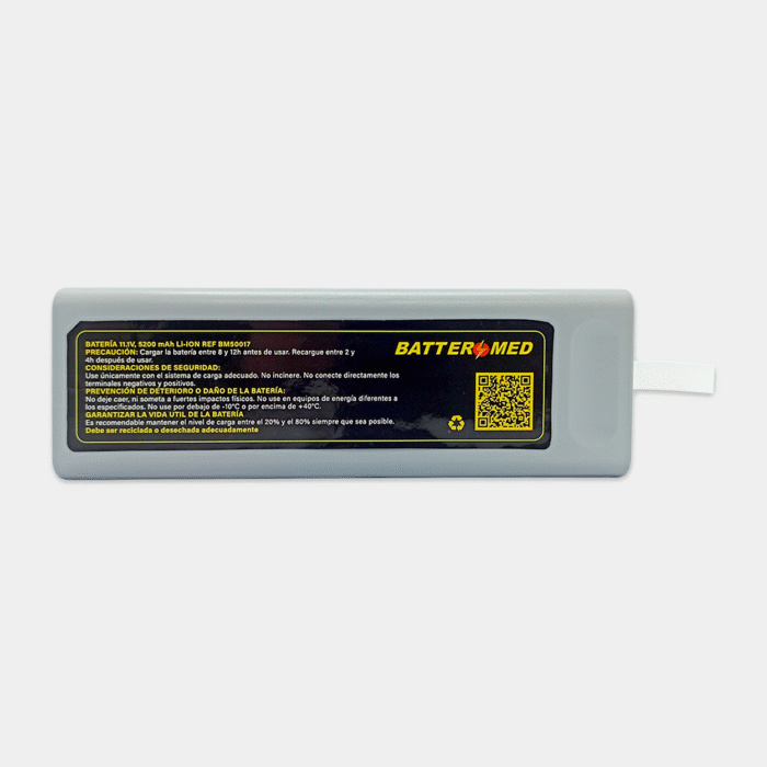 Batería para Mindray 11.1V 5200mAh Li-Ion vista frontal