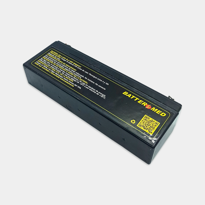 Bateria para Mortara 12V 2.3 Ah vista lateral