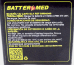 Batería para Nihon Koden 12V 2.9Ah SLA. Ref BM50066 Especificaciones
