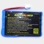 Bateria para Nihon Kohden 12V 3800mAh Ni-MH. Ref BM50096 vista frontal