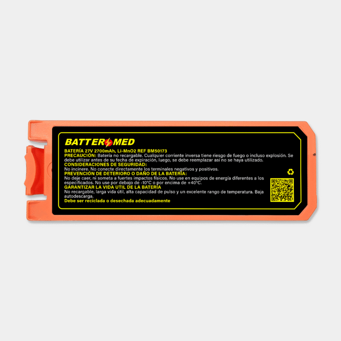 Batería para Nihon Kohden 27V 2700mAh, Li-MnO2 vista frontal