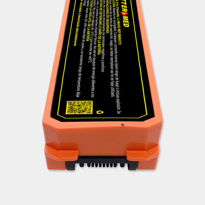 Batería para Nihon Kohden 27V 2700mAh, Li-MnO2 vista lateral