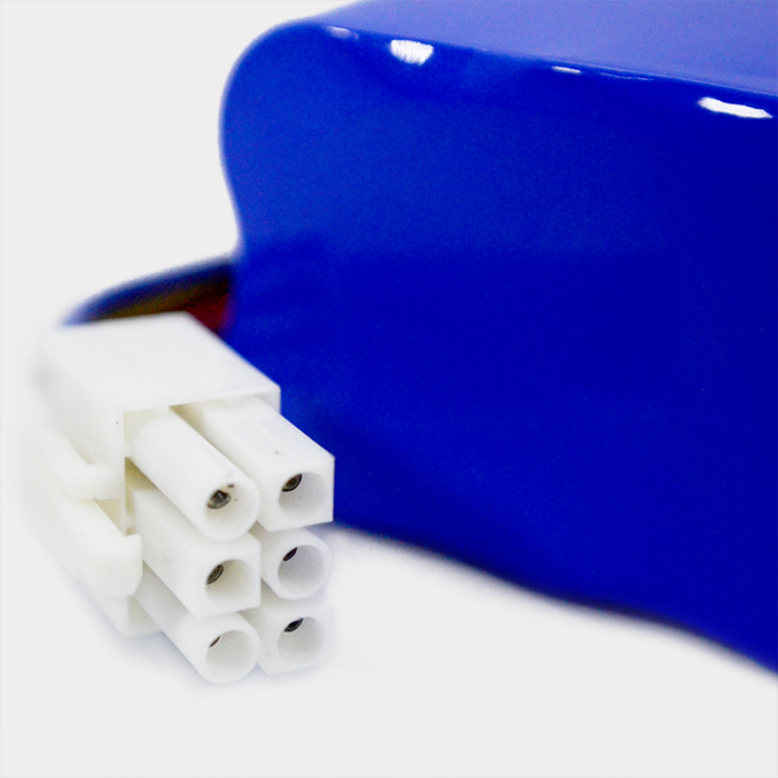 Batería para Nihon Kohden 7.2V 6600mAh vista conectores