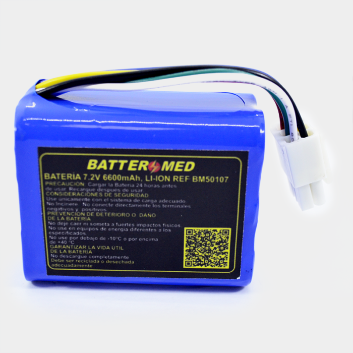 Batería para Nihon Kohden 7.2V 6600mAh vista frontal