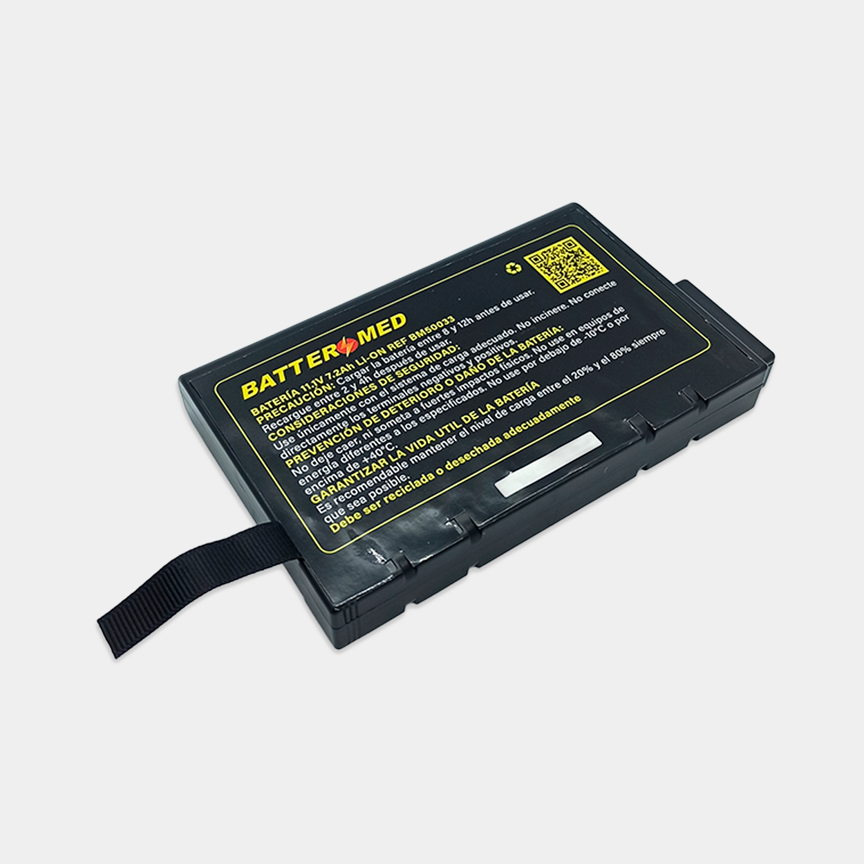 Batería para Philips 11.1V 7.2Ah Li-Ion vista diagonal izquierda Batería para Philips 11.1V 7.2Ah Li-Ion vista diagonal izquierda