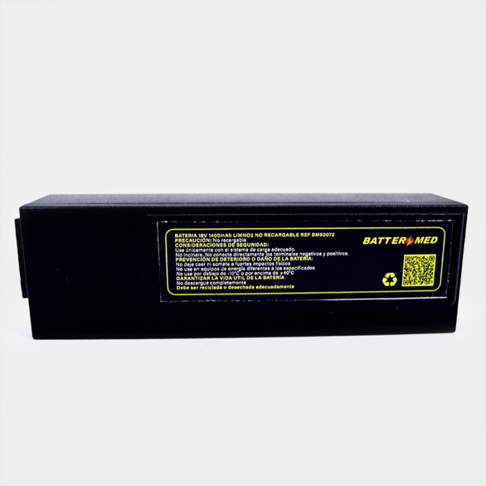 Bateria para Philips 18V 1400mAh, Li-MnO2. Ref BM50072 vista frontal
