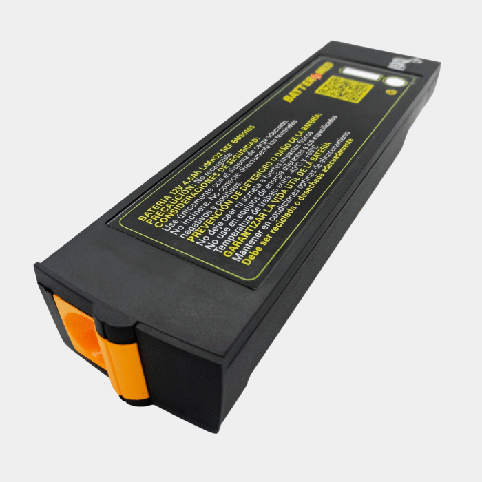 Bateria para Physio control 12V 4.5Ah vista lateral