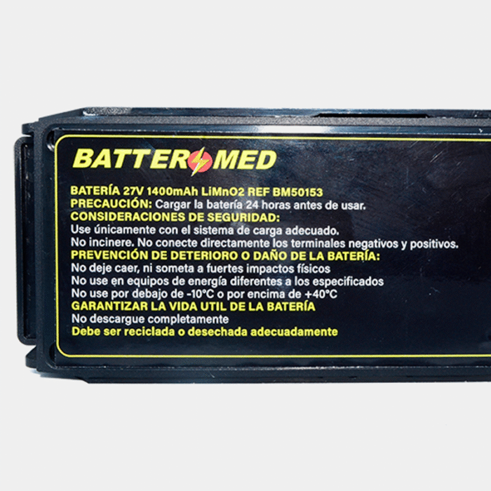 Bateria para Saverone 27V 1400mAh vista especificaciones