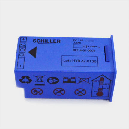 Bateria para Schiller 12V 2800mAh, Li-MnO2. Ref 2-230280, 4-07-0001 vista frontal