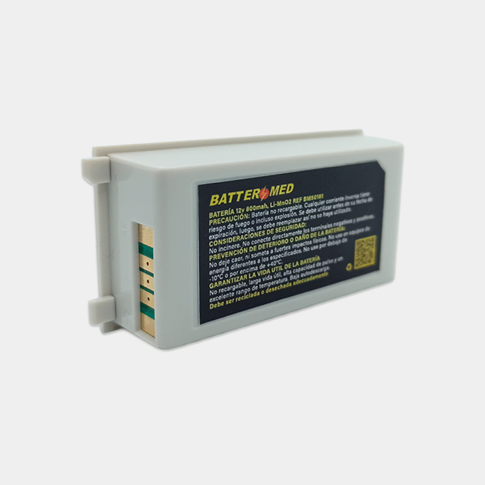 Batería para Schiller 12v 800mah vista lateral