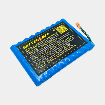 Bateria para Trismed 24V 1000mAh vista diagonal derecha