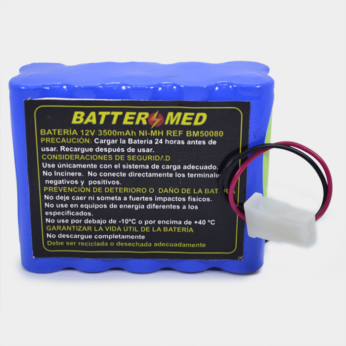 Bateria para Viasys Healthcare 12V 3500mAh Ni-MH. Ref BM50080 vista frontal