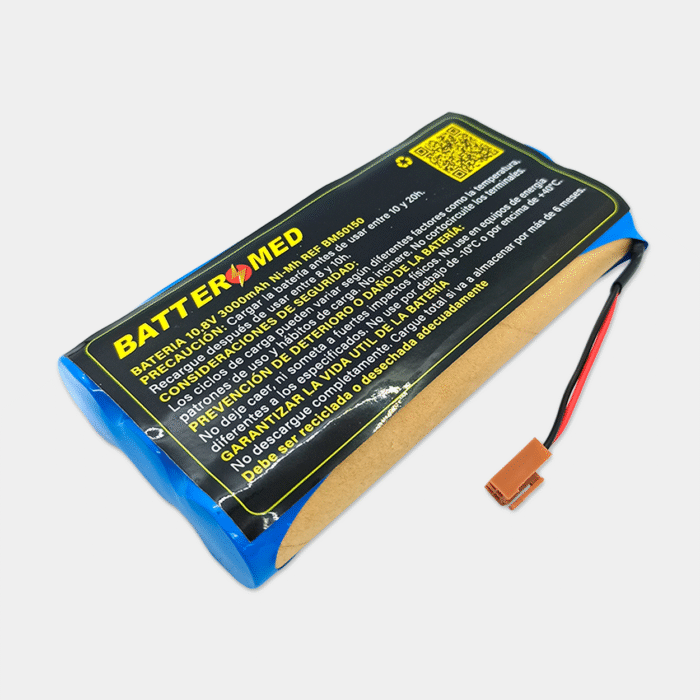 Batería para bomba de infusión 10.8V 3000mAh, NI-MH vista lateral izquierda