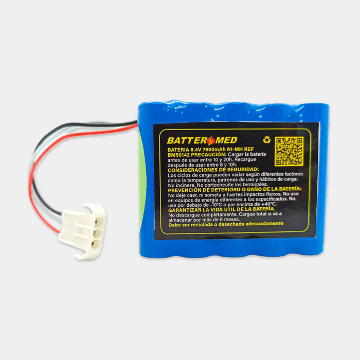 Batería para mediana 8.4V 7600mAh, NI-MH vista frontal