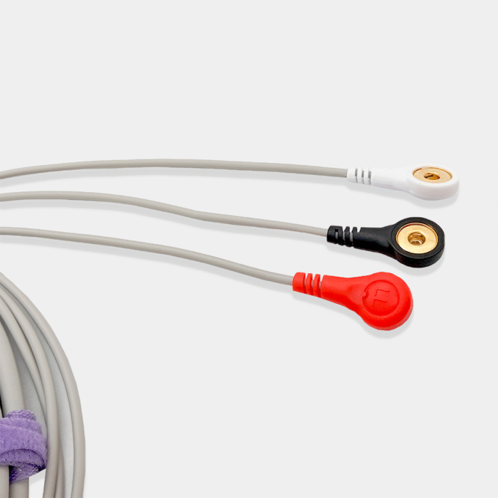 Cable de ECG pieza completa para Hospitech. Ref SG3197S vista latiguillos