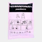 Electrodo Parche Euro Defi Pads Para Nihon Kohden Tipo Pediátrico vista frontal