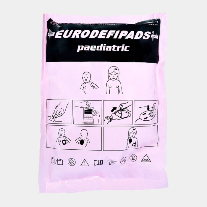 Electrodo Parche Euro Defi Pads Para Schiller Tipo Pediátrico vista frontal