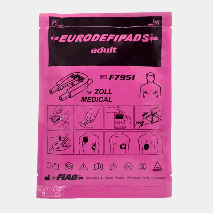 Electrodo Parche Euro Defi Pads Para Zoll Medical Tipo Adulto vista frontal