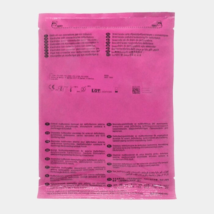 Electrodo Parche Euro Defi Pads Para Zoll Medical Tipo Adulto vista posterior