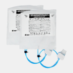 Electrodo Parche Euro Defi Pads Tipo Para Nihon Kohden Adulto Cable Externo vista paquetes