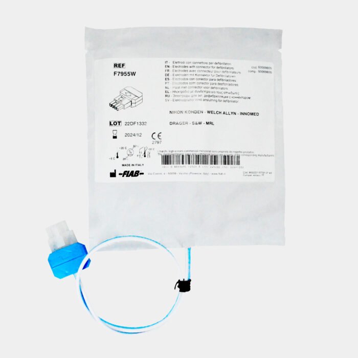 Electrodo Parche Euro Defi Pads Tipo Para Nihon Kohden Adulto Cable Externo vistaespecificaciones
