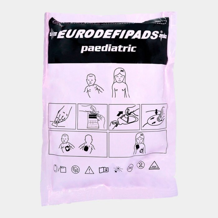 Electrodo Parche Euro Defi Pads para Agilent Hewlett Packard Tipo Pediátrico vista frontal
