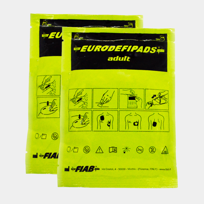 Electrodo Parche Euro Defi Pads para CU Medical Systems Tipo Adulto paquetes